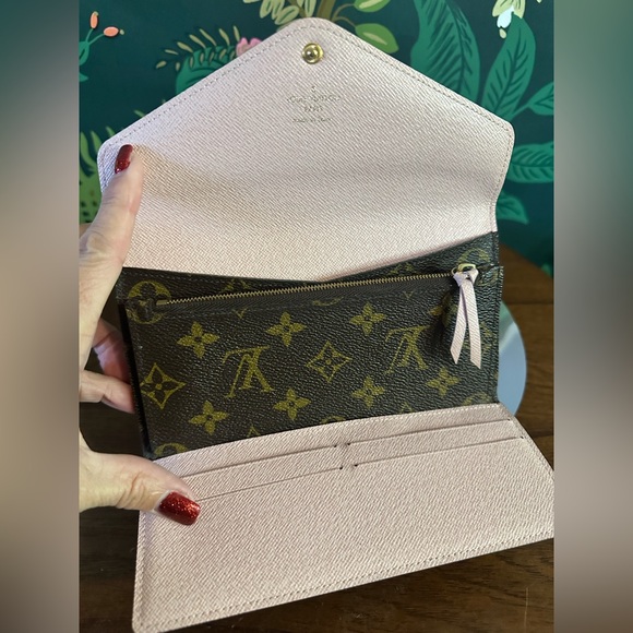 🏆SOLD🏆LOUIS VUITTON Josephine Monogram Rose Ballerine Wallet ❤️🦄 - Picture 4 of 11